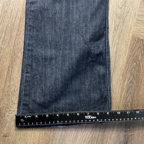 Y2K 7 For All Mankind A Pocket Crystal Studded Flare Jeans Womens 31 Dark Blue - Picture 11 of 11